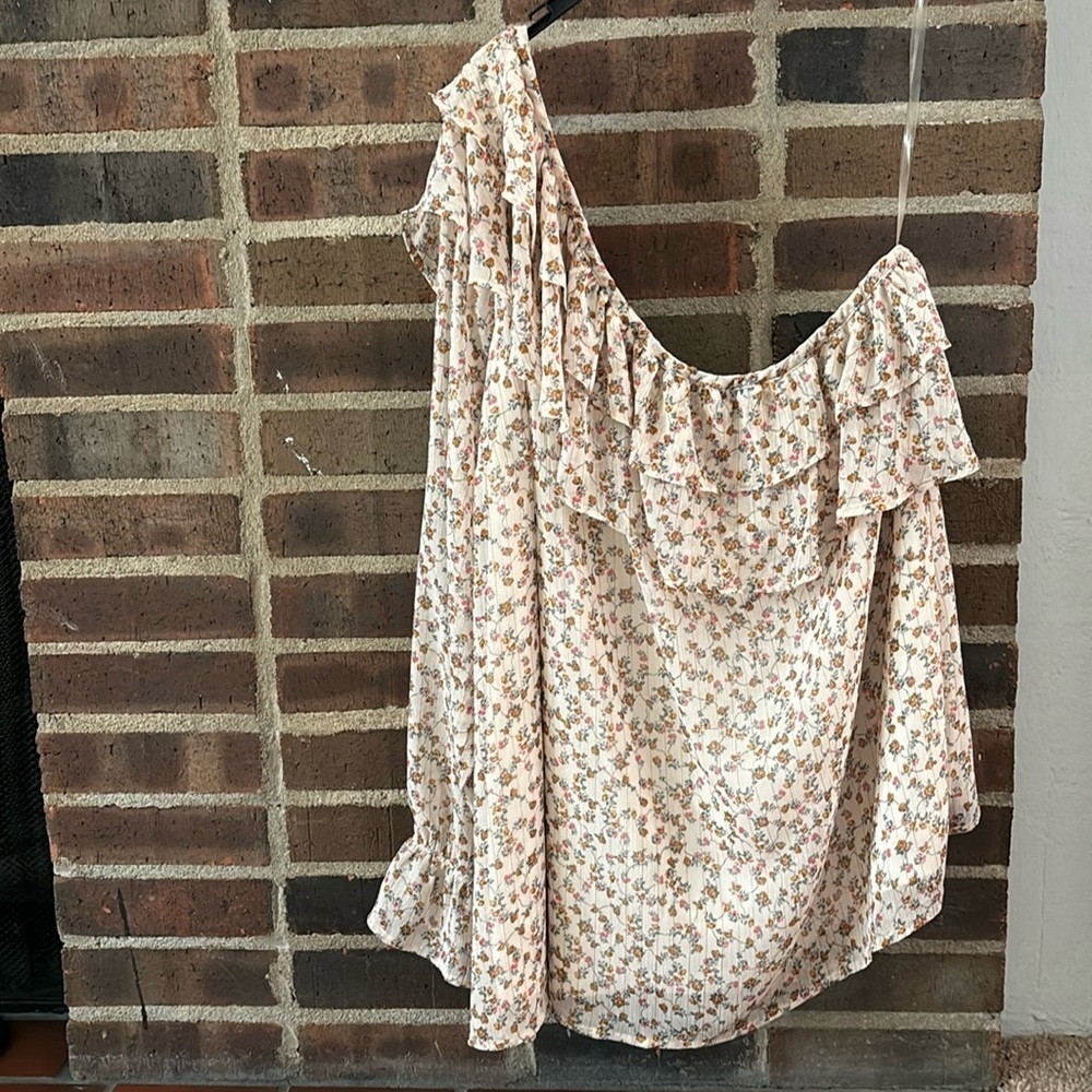 Women’s Plus Torrid One Shoulder Top, Size 3/3X, Floral